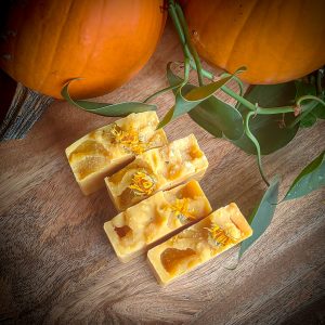 pumpkin and patchouli goat milk soap